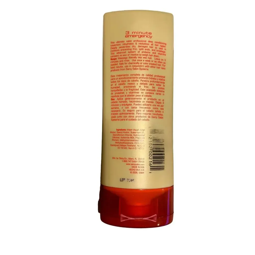Samy Salon Systems 3 Minute Emergency Professional Deep Treatment 6‎ Fl Oz